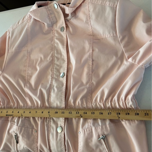 MACKINTOSH New England Rain Windbreaker Nautical Coat Jacket Pink Petit XL - Picture 13 of 16